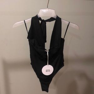 Princess Polly Eden Bodysuit - Black - US Size 6 NWT